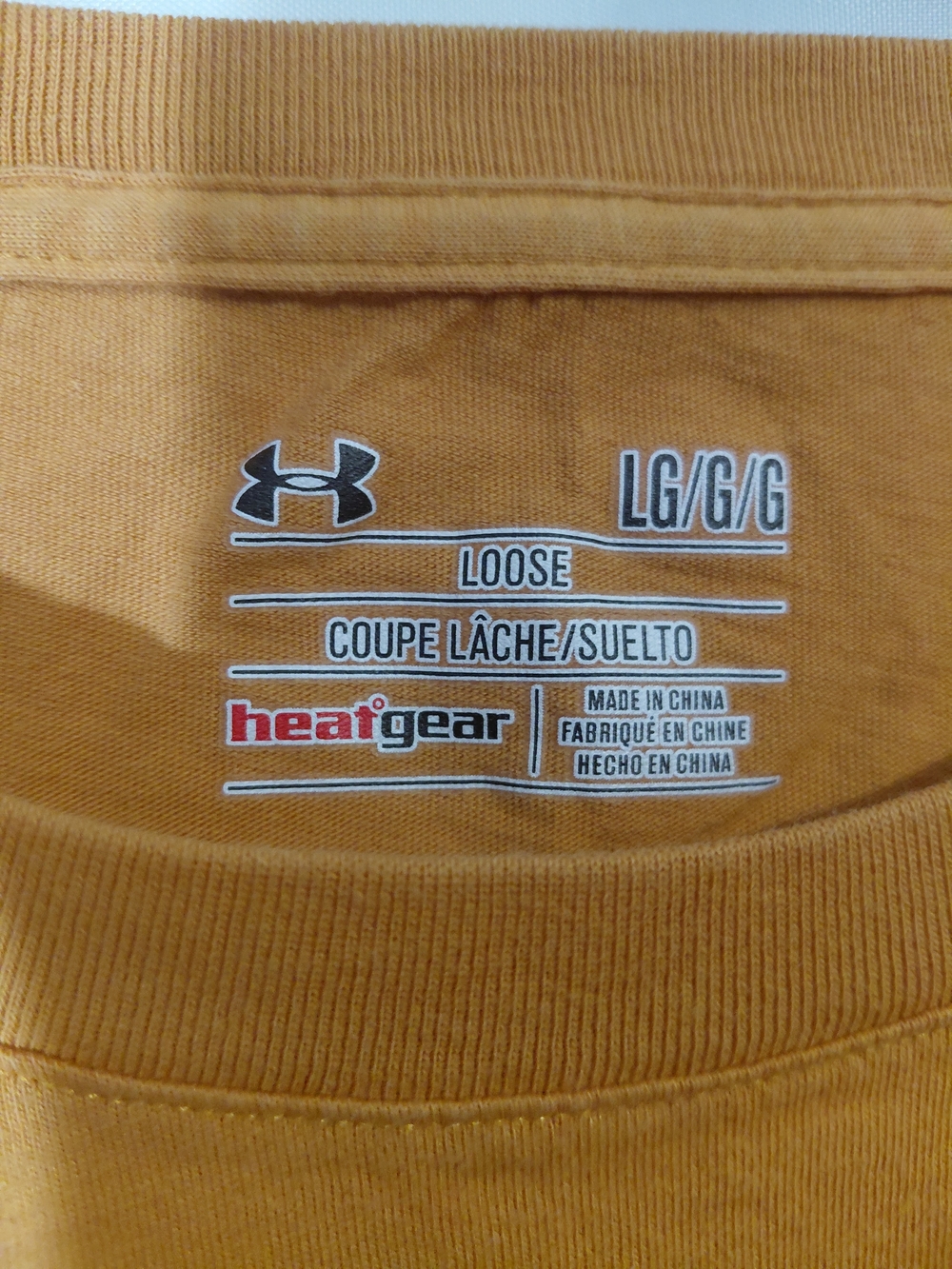 Under Armour Orange Long-Sleeve Tee with Dark Gray Tree Logo - Picture 7 of 9